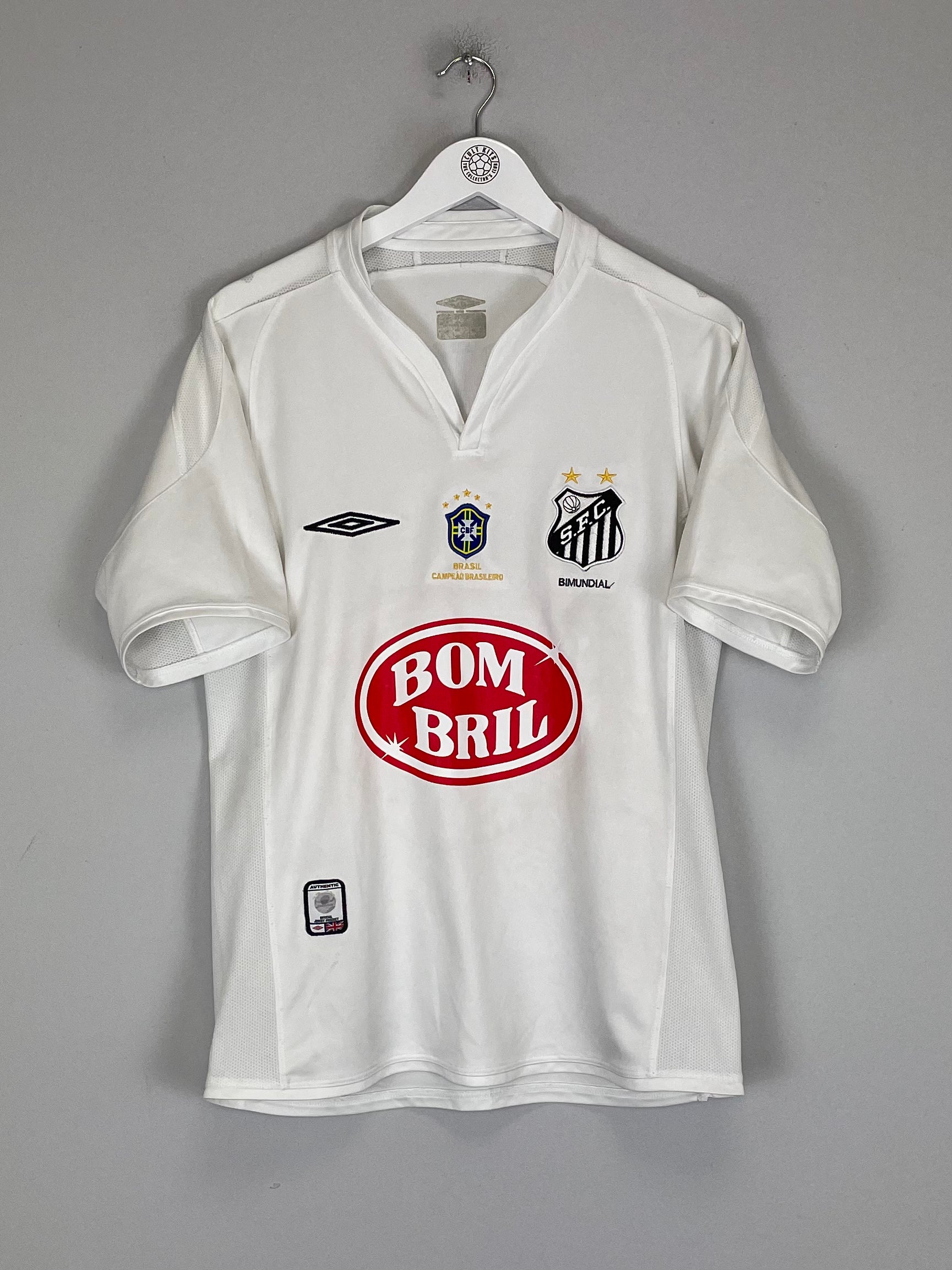 Shop 2003 SANTOS ROBINHO #7 HOME SHIRT (M) UMBRO, classic football shirts, vintage football shirts & retro soccer jerseys at Cult Kits