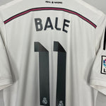 Shop 2014/15 REAL MADRID BALE #11 HOME SHIRT (L) ADIDAS, classic football shirts, vintage football shirts & retro soccer jerseys at Cult Kits