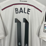 Shop 2014/15 REAL MADRID BALE #11 HOME SHIRT (L) ADIDAS, classic football shirts, vintage football shirts & retro soccer jerseys at Cult Kits