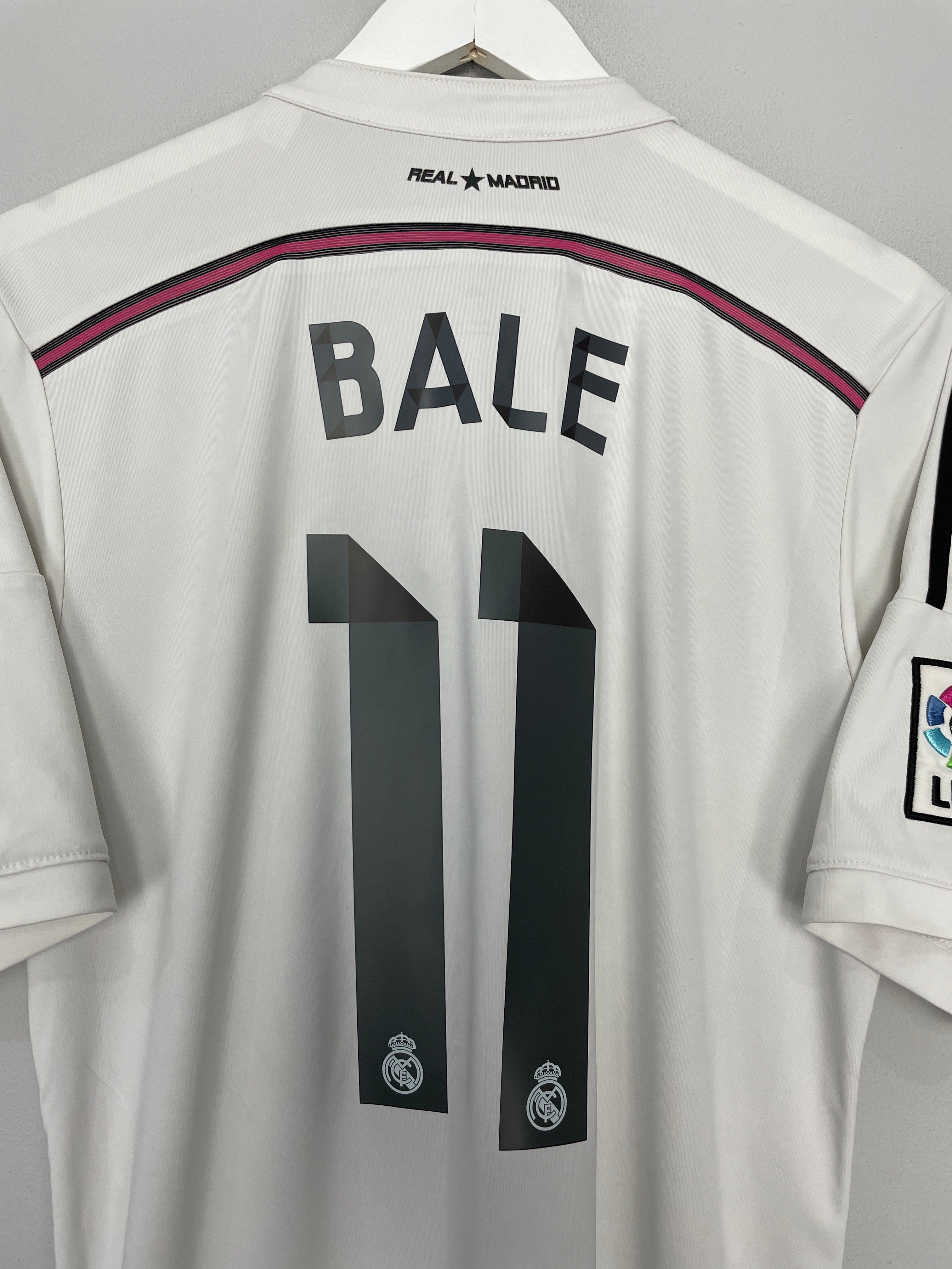Shop 2014/15 REAL MADRID BALE #11 HOME SHIRT (L) ADIDAS, classic football shirts, vintage football shirts & retro soccer jerseys at Cult Kits