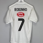 Shop 2003 SANTOS ROBINHO #7 HOME SHIRT (M) UMBRO, classic football shirts, vintage football shirts & retro soccer jerseys at Cult Kits