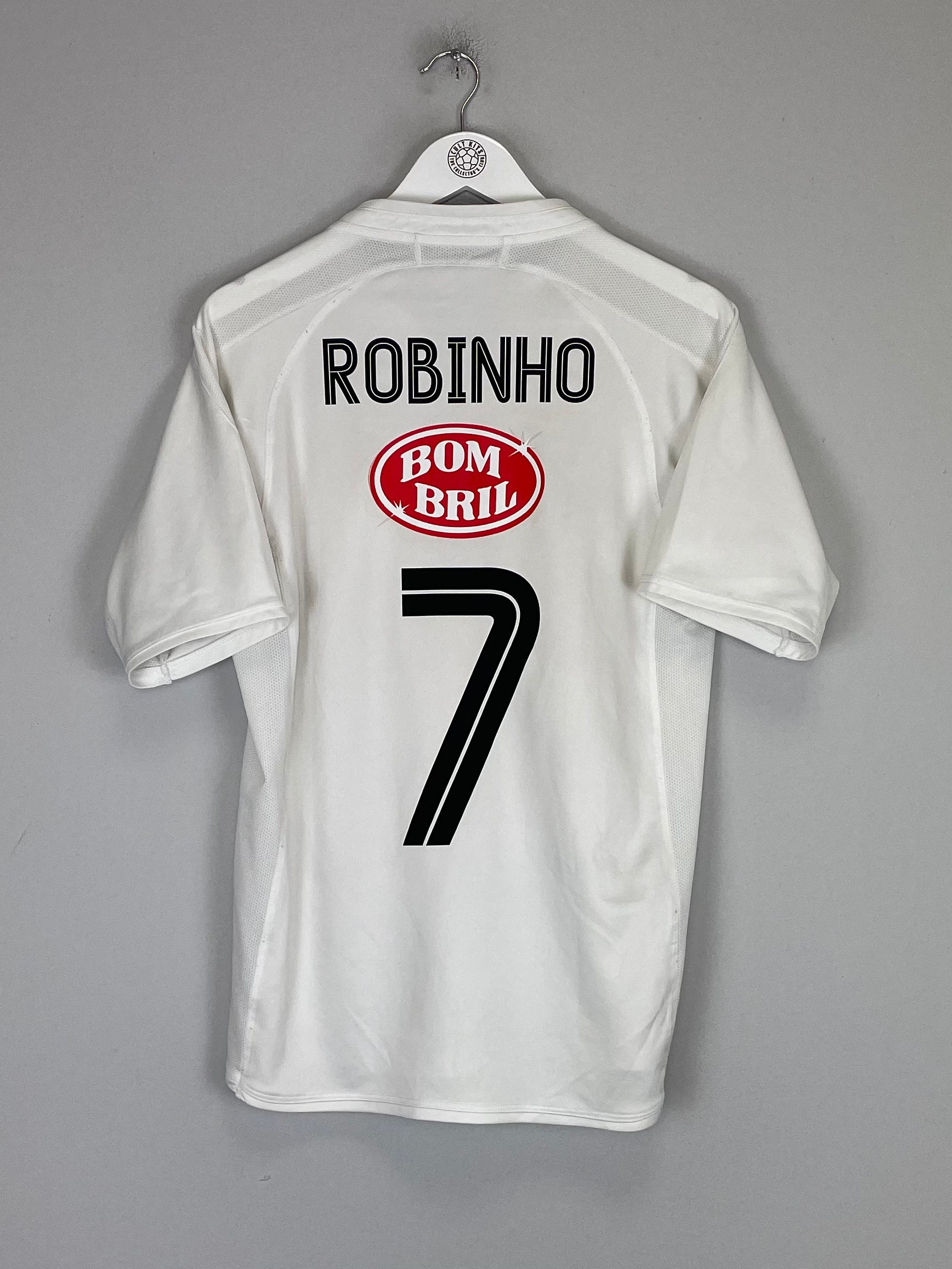 Shop 2003 SANTOS ROBINHO #7 HOME SHIRT (M) UMBRO, classic football shirts, vintage football shirts & retro soccer jerseys at Cult Kits