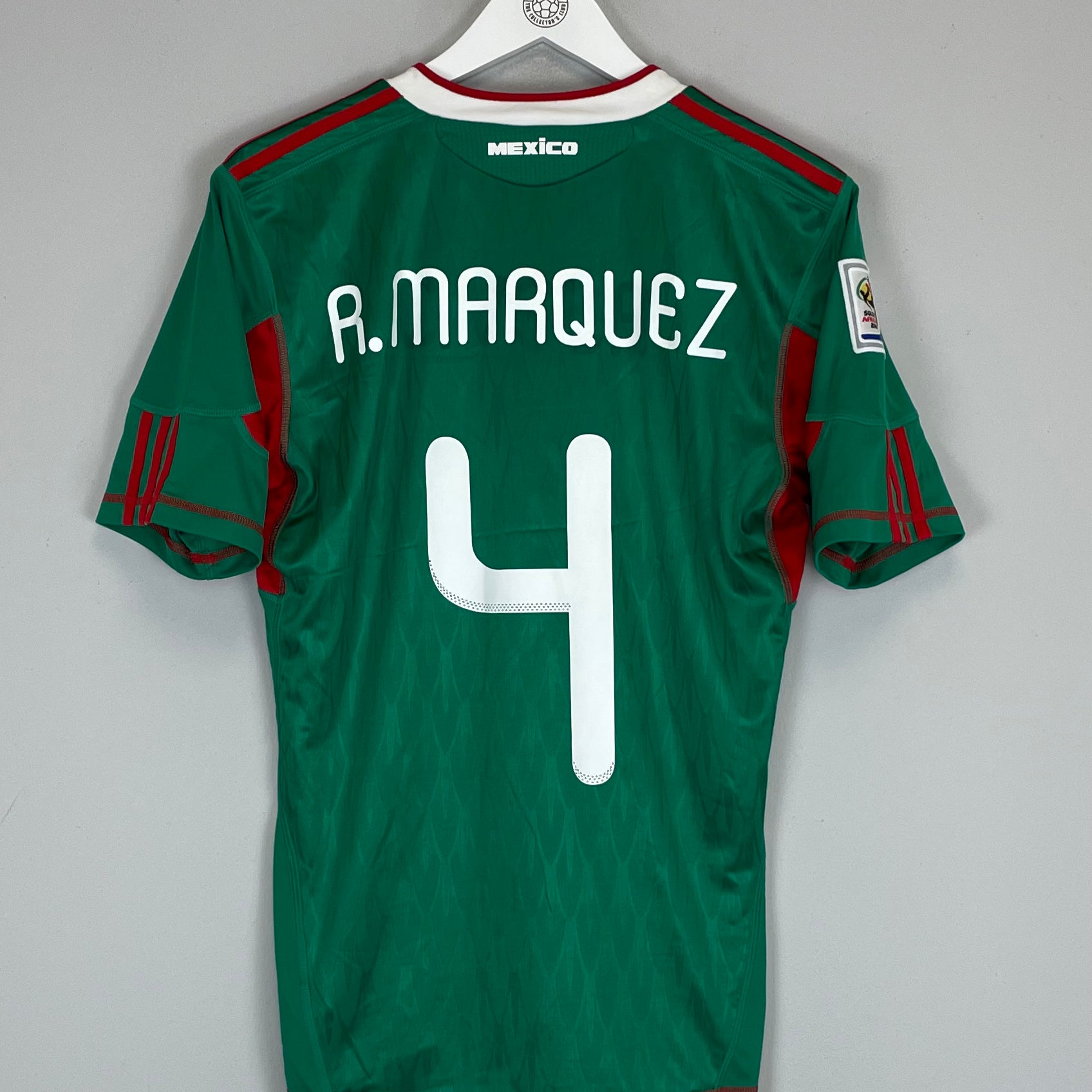 Shop 2010 MEXICO R.MARQUEZ #4 HOME SHIRT (S) ADIDAS, classic football shirts, vintage football shirts & retro soccer jerseys at Cult Kits