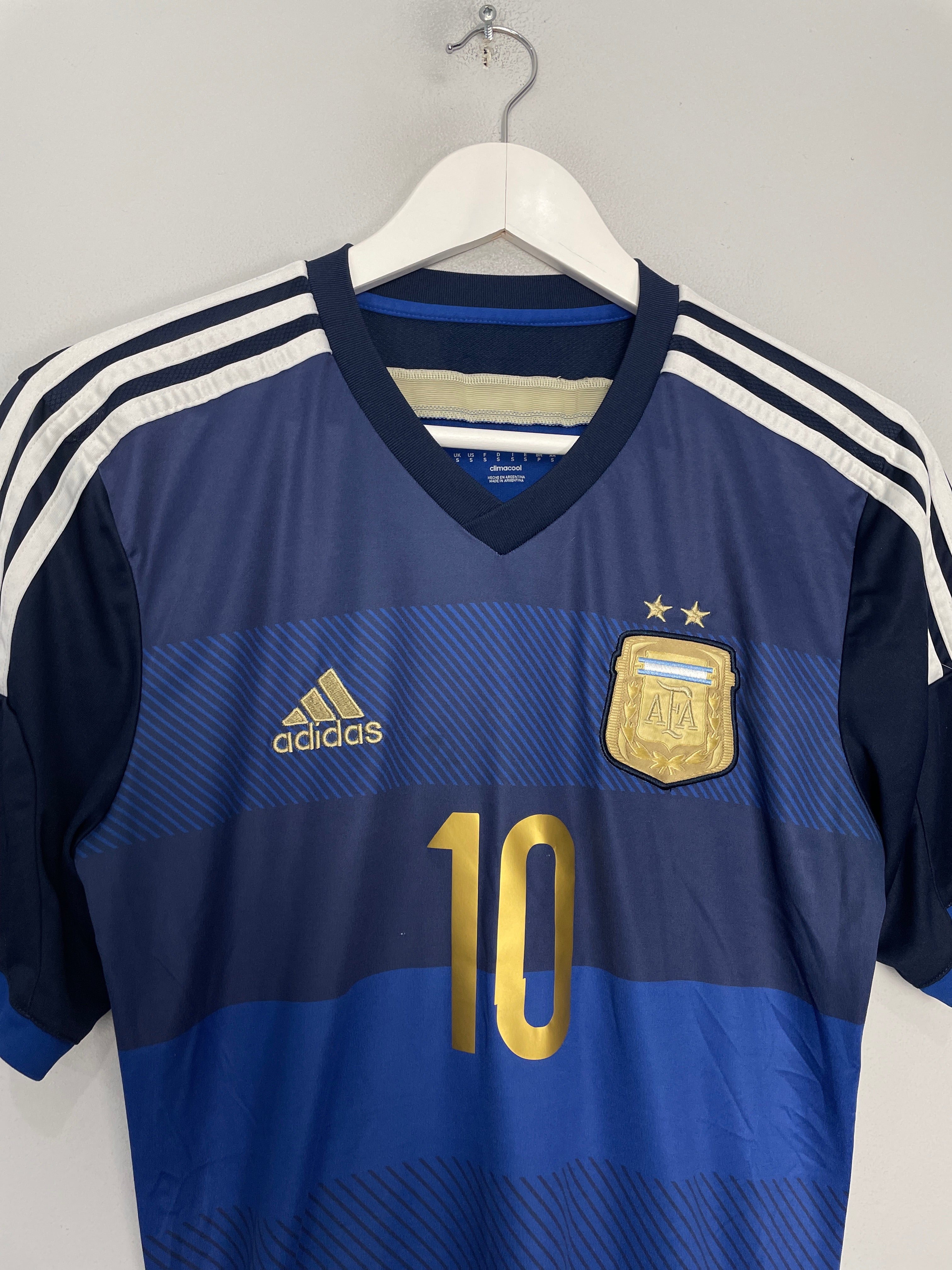 Shop 2014/15 ARGENTINA MESSI #10 AWAY SHIRT (S) ADIDAS, classic football shirts, vintage football shirts & retro soccer jerseys at Cult Kits