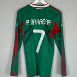 2010 MEXICO P.BARRERA #7 *PLAYER ISSUE* L/S HOME SHIRT (M) ADIDAS