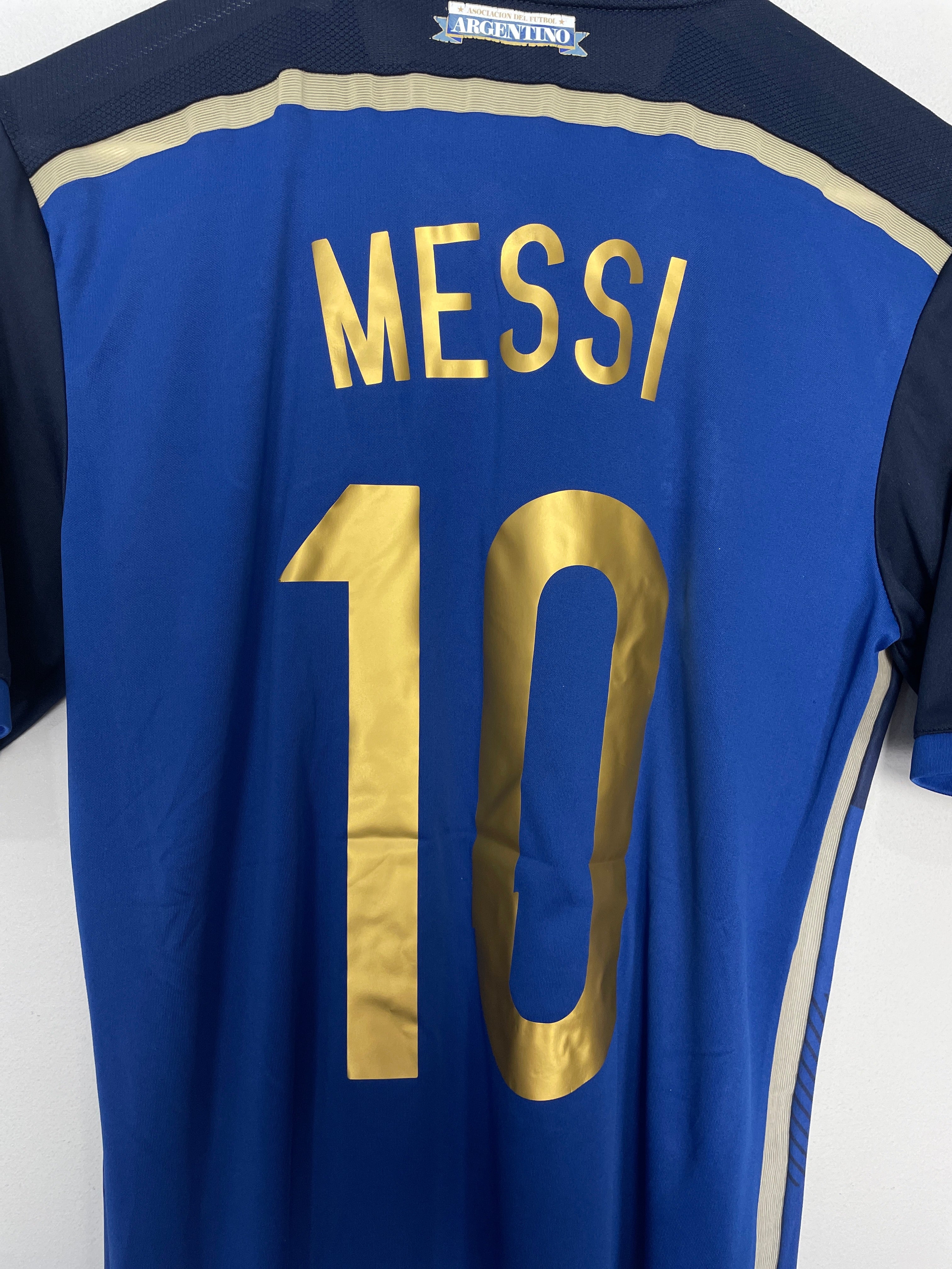 Shop 2014/15 ARGENTINA MESSI #10 AWAY SHIRT (S) ADIDAS, classic football shirts, vintage football shirts & retro soccer jerseys at Cult Kits