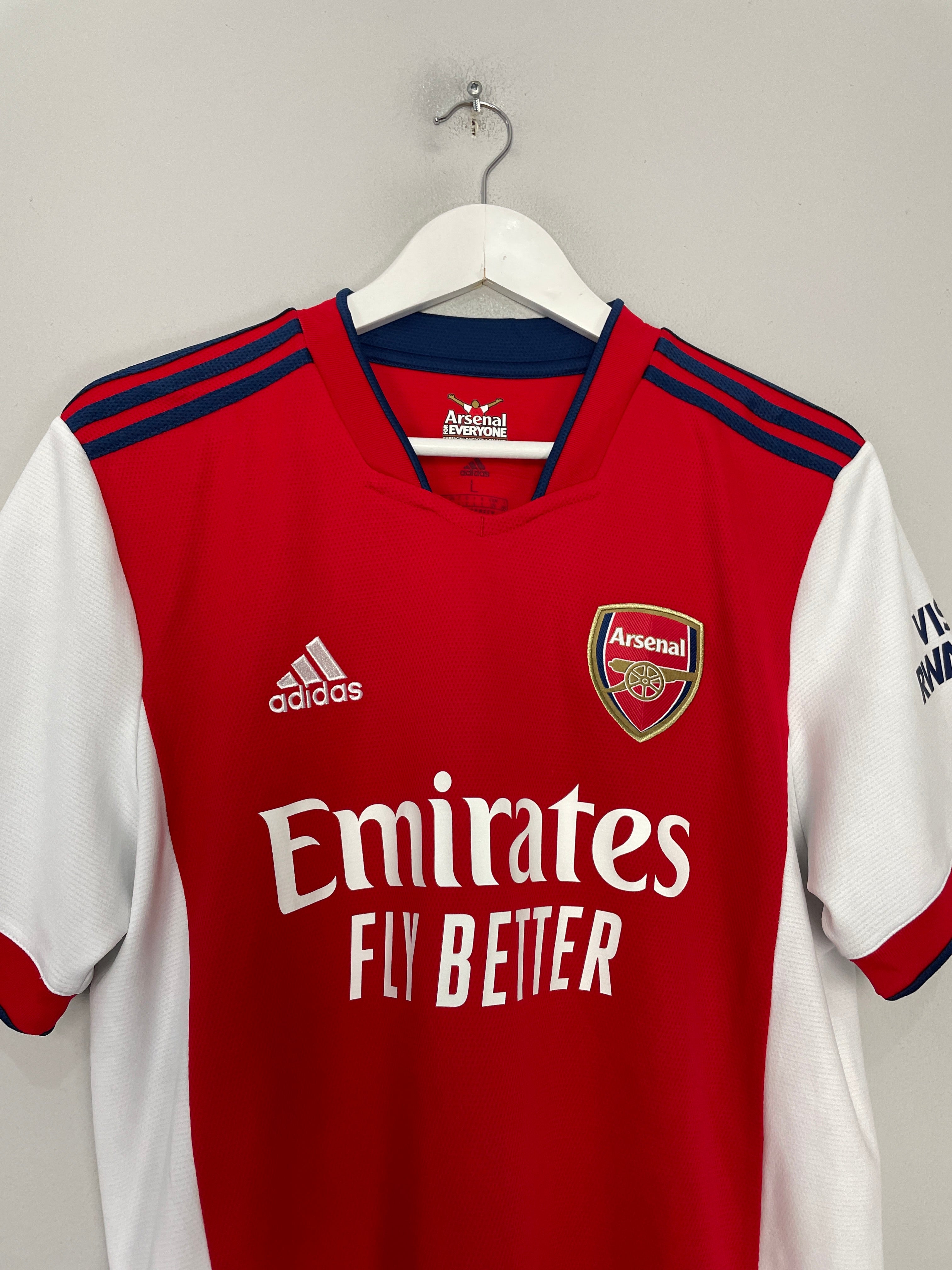 Shop 2021/22 ARSENAL MARTINELLI #35 HOME SHIRT (L) ADIDAS, classic football shirts, vintage football shirts & retro soccer jerseys at Cult Kits
