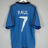 1999/00 REAL MADRID RAUL #7 THIRD SHIRT (XL) ADIDAS