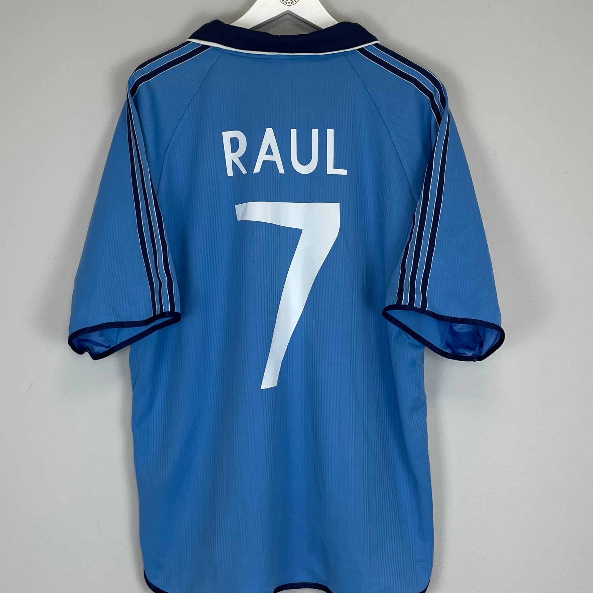 Shop 1999/00 REAL MADRID RAUL #7 THIRD SHIRT (XL) ADIDAS, classic football shirts, vintage football shirts & retro soccer jerseys at Cult Kits