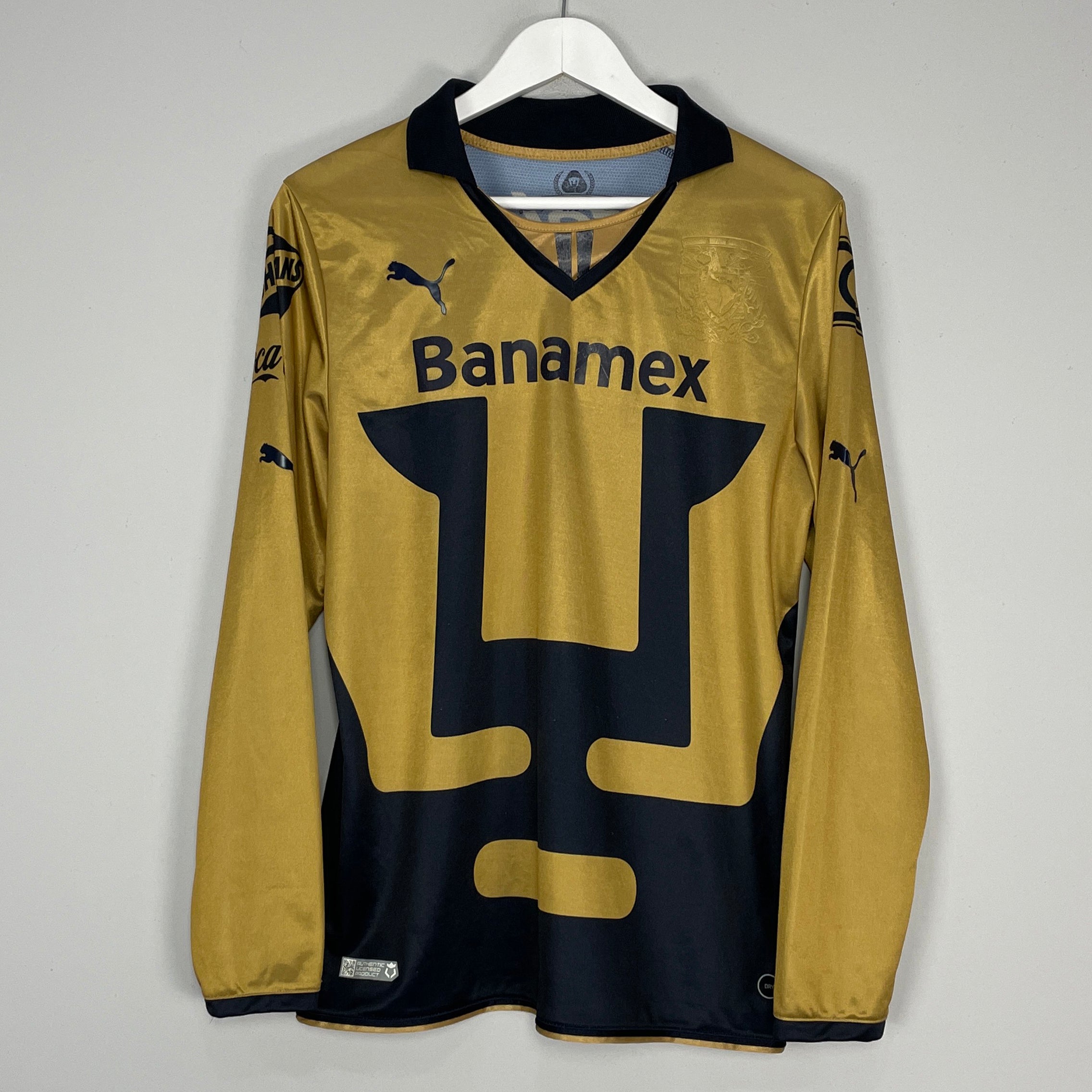 Shop 2013/14 UNAM PUMAS L/S AWAY SHIRT (M) PUMA, classic football shirts, vintage football shirts & retro soccer jerseys at Cult Kits