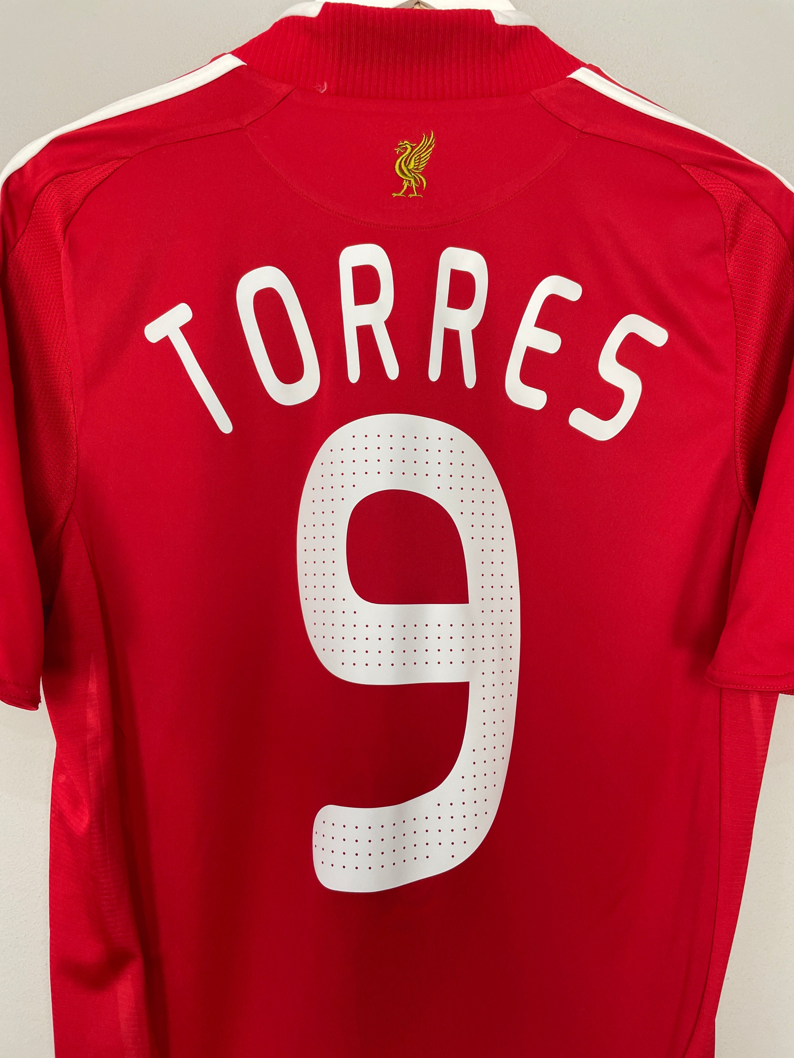 Shop 2008/10 LIVERPOOL TORRES #9 HOME SHIRT (S) ADIDAS, classic football shirts, vintage football shirts & retro soccer jerseys at Cult Kits