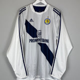 2003/04 DYNAMO KYIV SHATSKIKH #16 *PLAYER ISSUE* L/S AWAY SHIRT (XL) ADIDAS