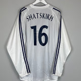 2003/04 DYNAMO KYIV SHATSKIKH #16 *PLAYER ISSUE* L/S AWAY SHIRT (XL) ADIDAS