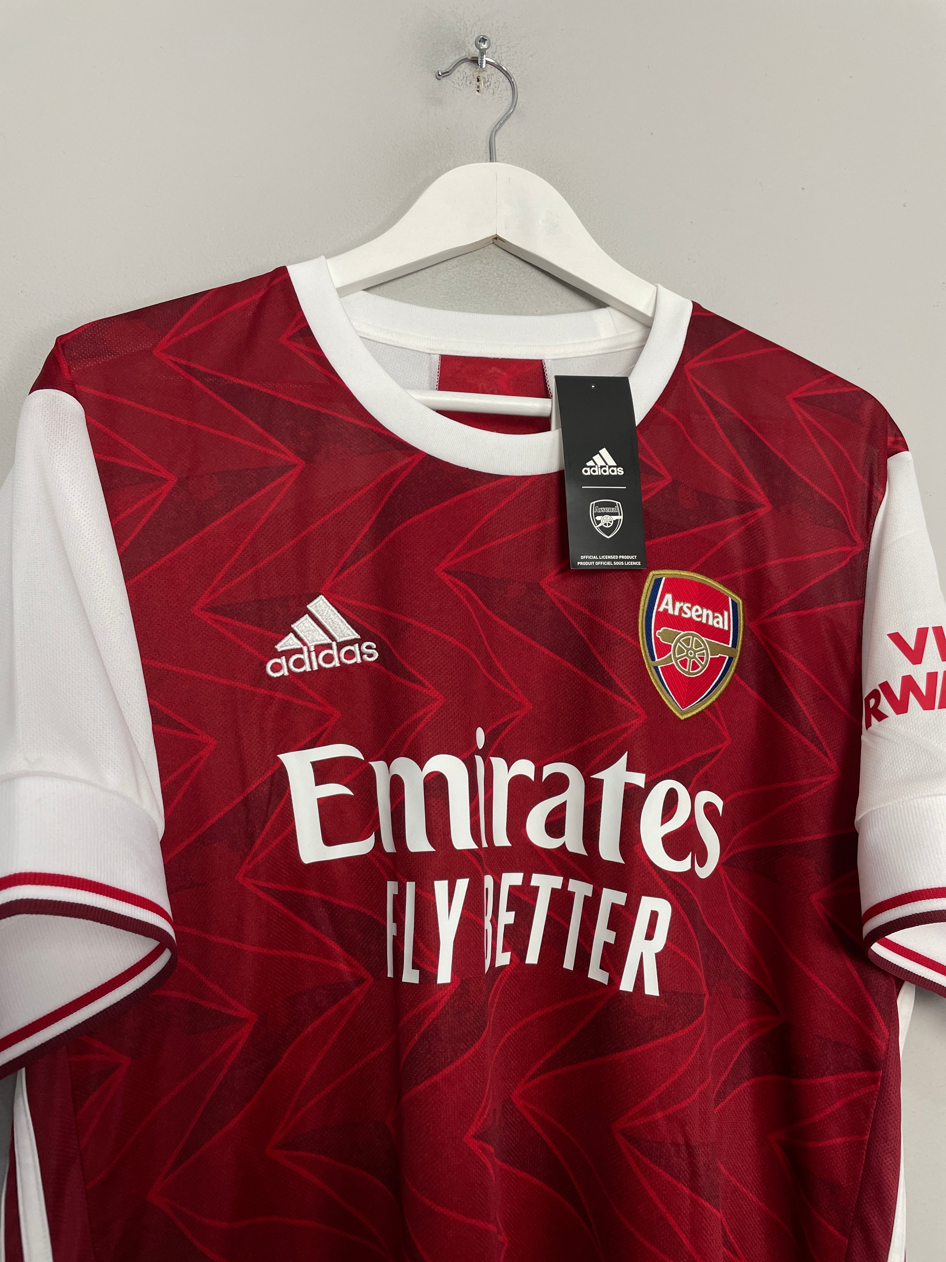 Shop 2020/21 ARSENAL *BNWT* HOME SHIRT (XL) ADIDAS, classic football shirts, vintage football shirts & retro soccer jerseys at Cult Kits