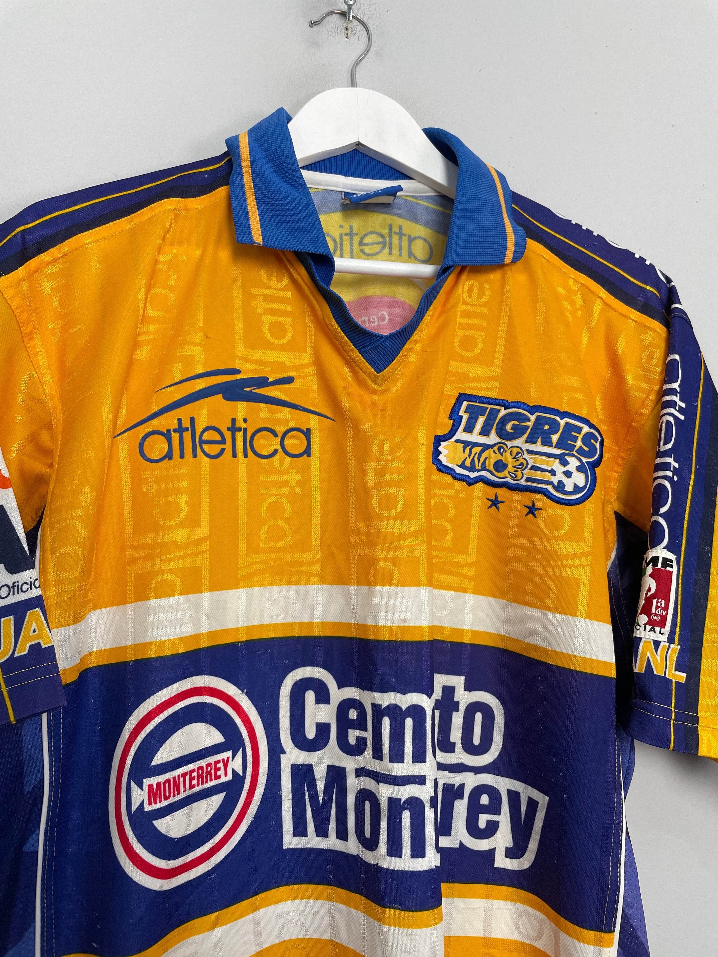 Shop 1999/00 TIGRES HOME SHIRT (L) ATLETICA, classic football shirts, vintage football shirts & retro soccer jerseys at Cult Kits