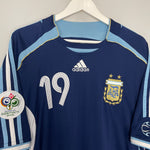 Shop 2006/07 ARGENTINA MESSI #19 AWAY SHIRT (XL) ADIDAS, classic football shirts, vintage football shirts & retro soccer jerseys at Cult Kits