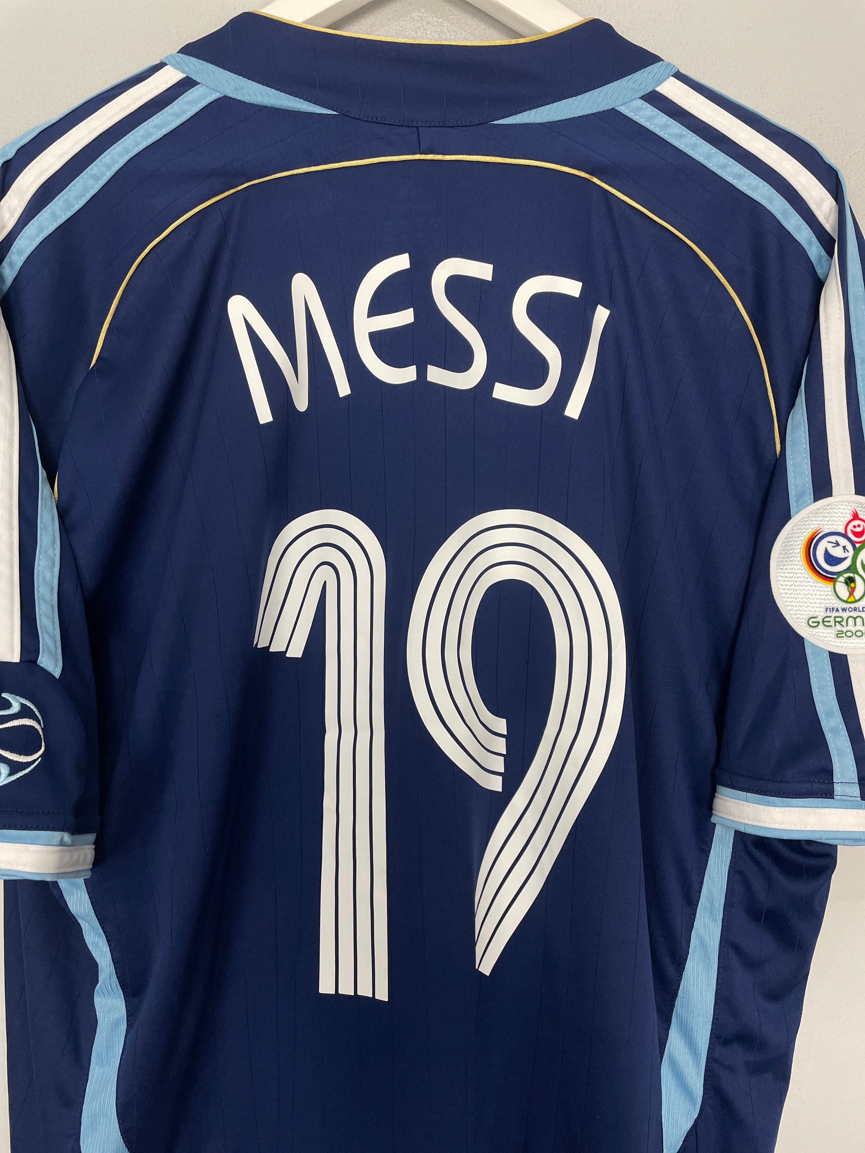 Shop 2006/07 ARGENTINA MESSI #19 AWAY SHIRT (XL) ADIDAS, classic football shirts, vintage football shirts & retro soccer jerseys at Cult Kits
