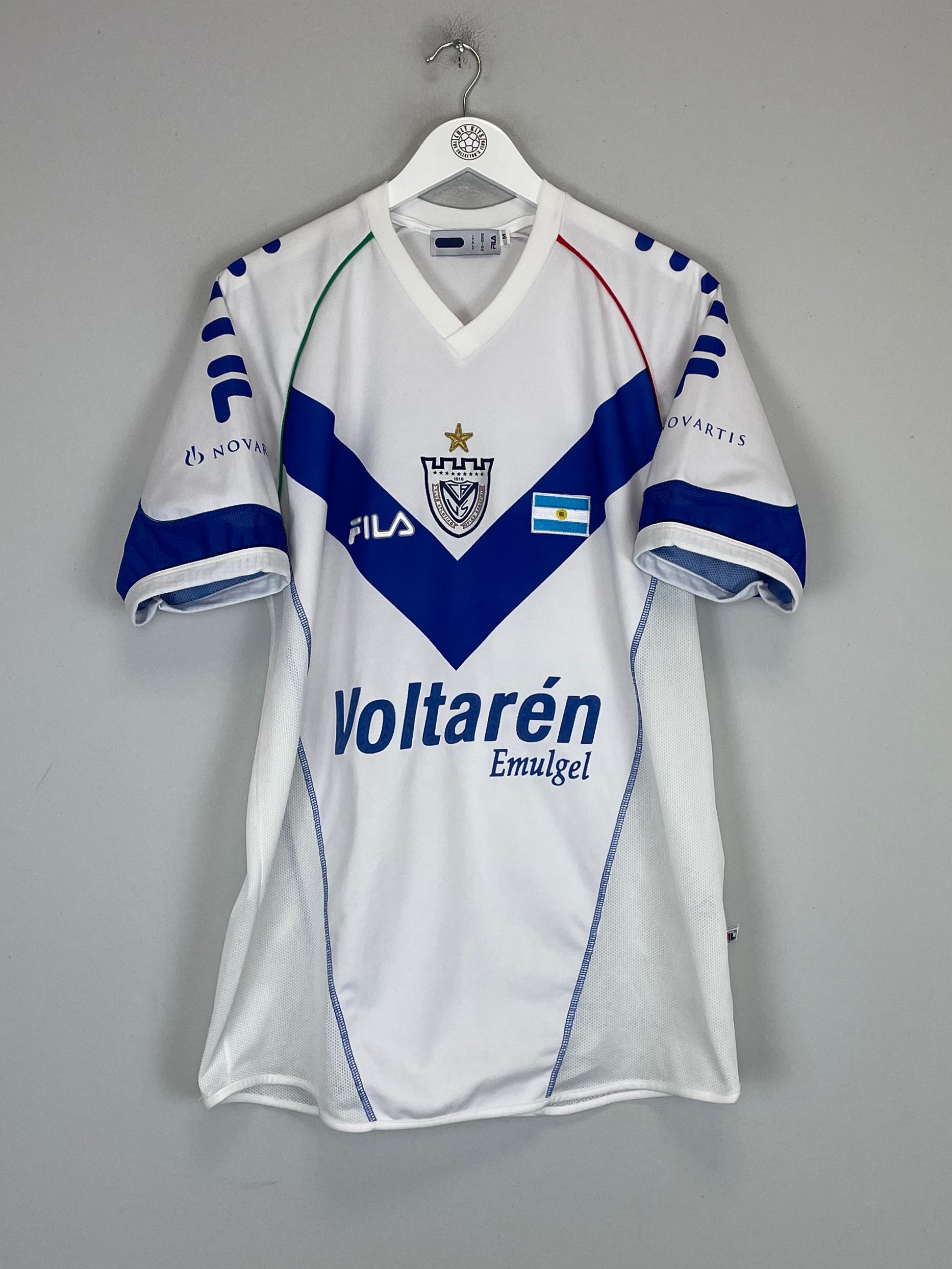 Shop 2004 VELEZ SARSFIELD BIANCHI #21 HOME SHIRT (M) FILA, classic football shirts, vintage football shirts & retro soccer jerseys at Cult Kits