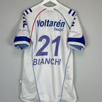 Shop 2004 VELEZ SARSFIELD BIANCHI #21 HOME SHIRT (M) FILA, classic football shirts, vintage football shirts & retro soccer jerseys at Cult Kits