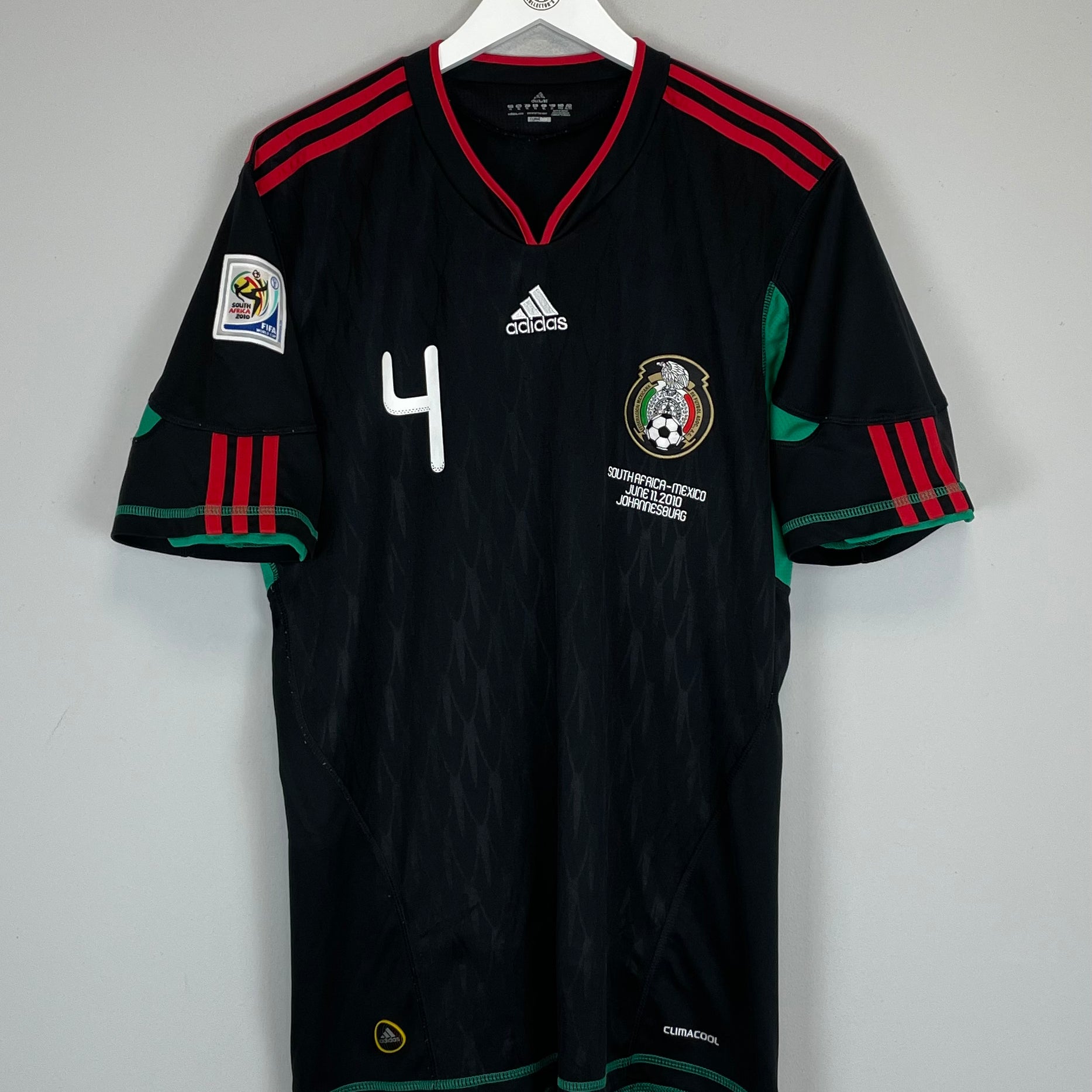 Shop 2010 MEXICO R.MARQUEZ #4 AWAY SHIRT (XL) ADIDAS, classic football shirts, vintage football shirts & retro soccer jerseys at Cult Kits
