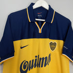 Shop 1998/00 BOCA JUNIORS HOME SHIRT (XL) NIKE, classic football shirts, vintage football shirts & retro soccer jerseys at Cult Kits