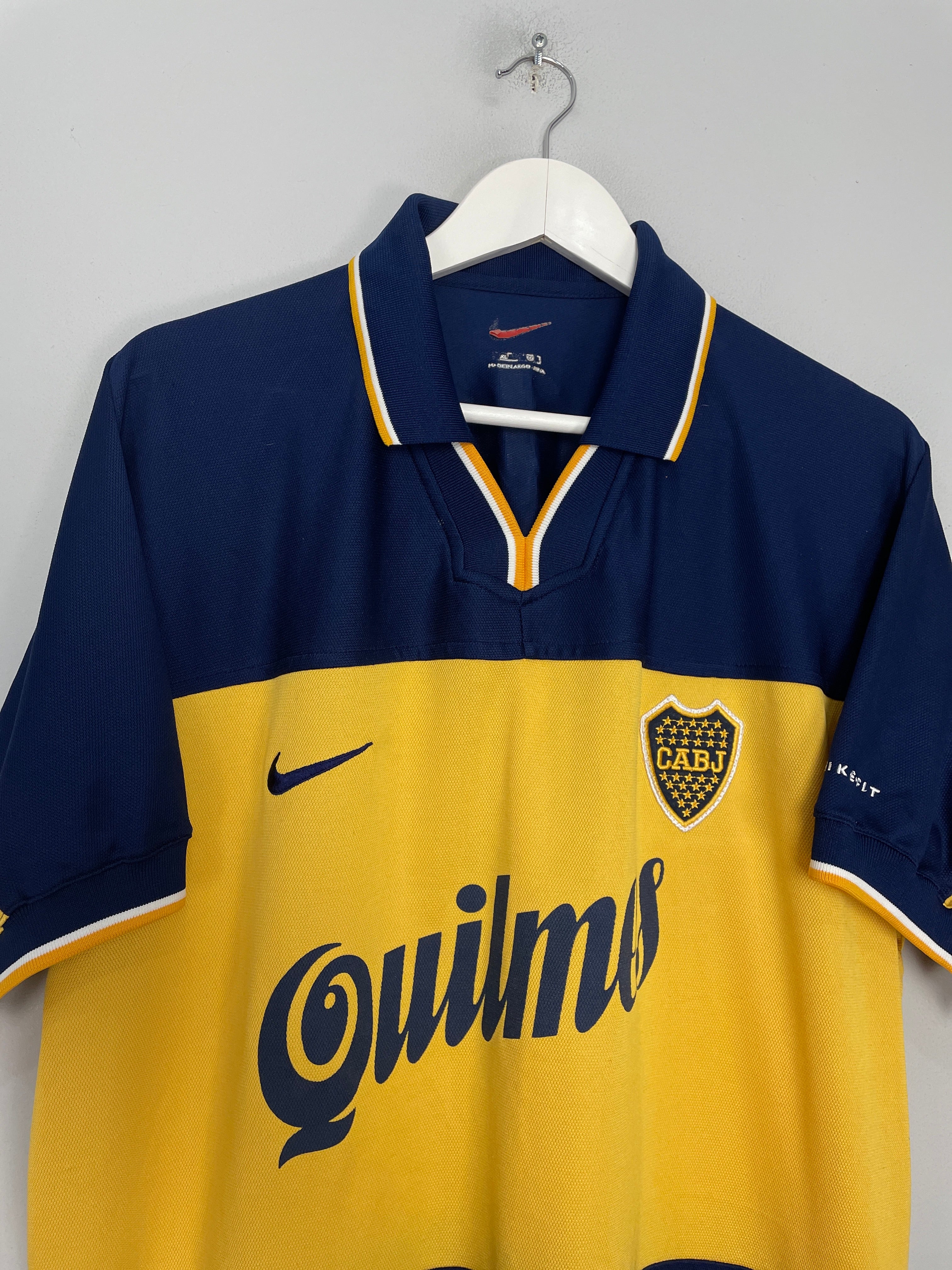 Shop 1998/00 BOCA JUNIORS HOME SHIRT (XL) NIKE, classic football shirts, vintage football shirts & retro soccer jerseys at Cult Kits