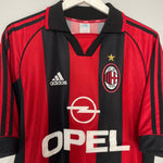 Shop 1998/00 AC MILAN MALDINI #3 HOME SHIRT (M) ADIDAS, classic football shirts, vintage football shirts & retro soccer jerseys at Cult Kits