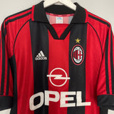Shop 1998/00 AC MILAN MALDINI #3 HOME SHIRT (M) ADIDAS, classic football shirts, vintage football shirts & retro soccer jerseys at Cult Kits
