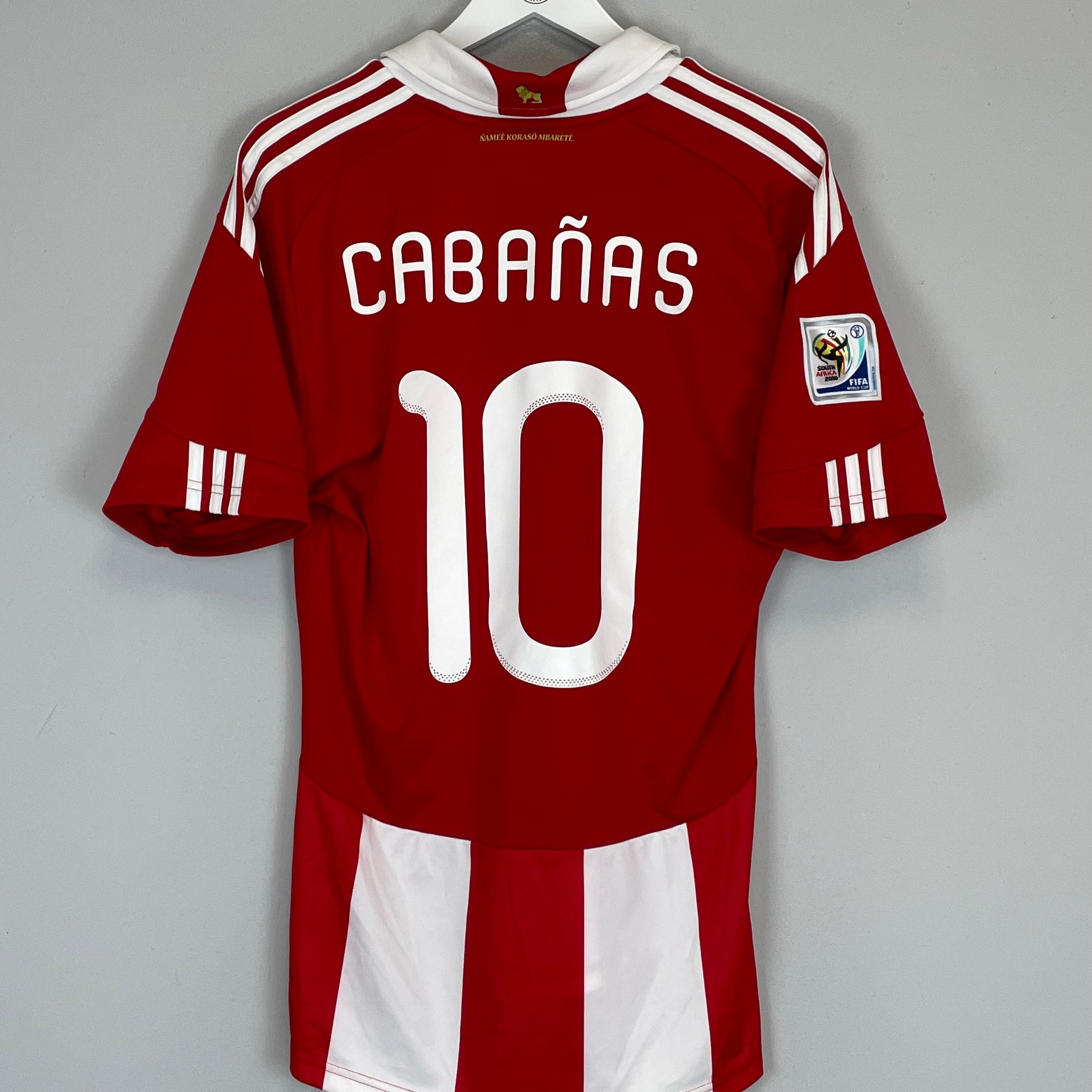 Shop 2011/12 PARAGUAY CABANAS #10 HOME SHIRT (M) ADIDAS, classic football shirts, vintage football shirts & retro soccer jerseys at Cult Kits