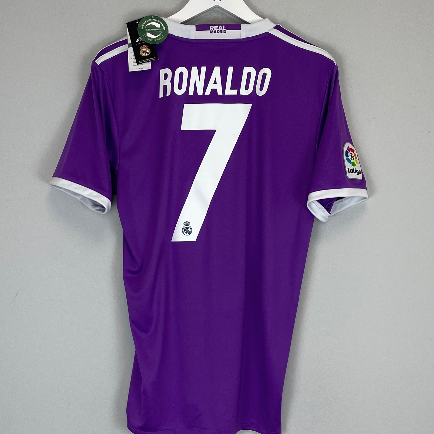 Shop 2016/17 REAL MADRID RONALDO #7 *BNWT* AWAY SHIRT (M) ADIDAS, classic football shirts, vintage football shirts & retro soccer jerseys at Cult Kits