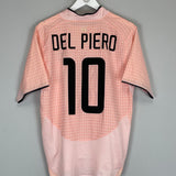 2003/04 JUVENTUS DEL PIERO #10 AWAY SHIRT (M) NIKE