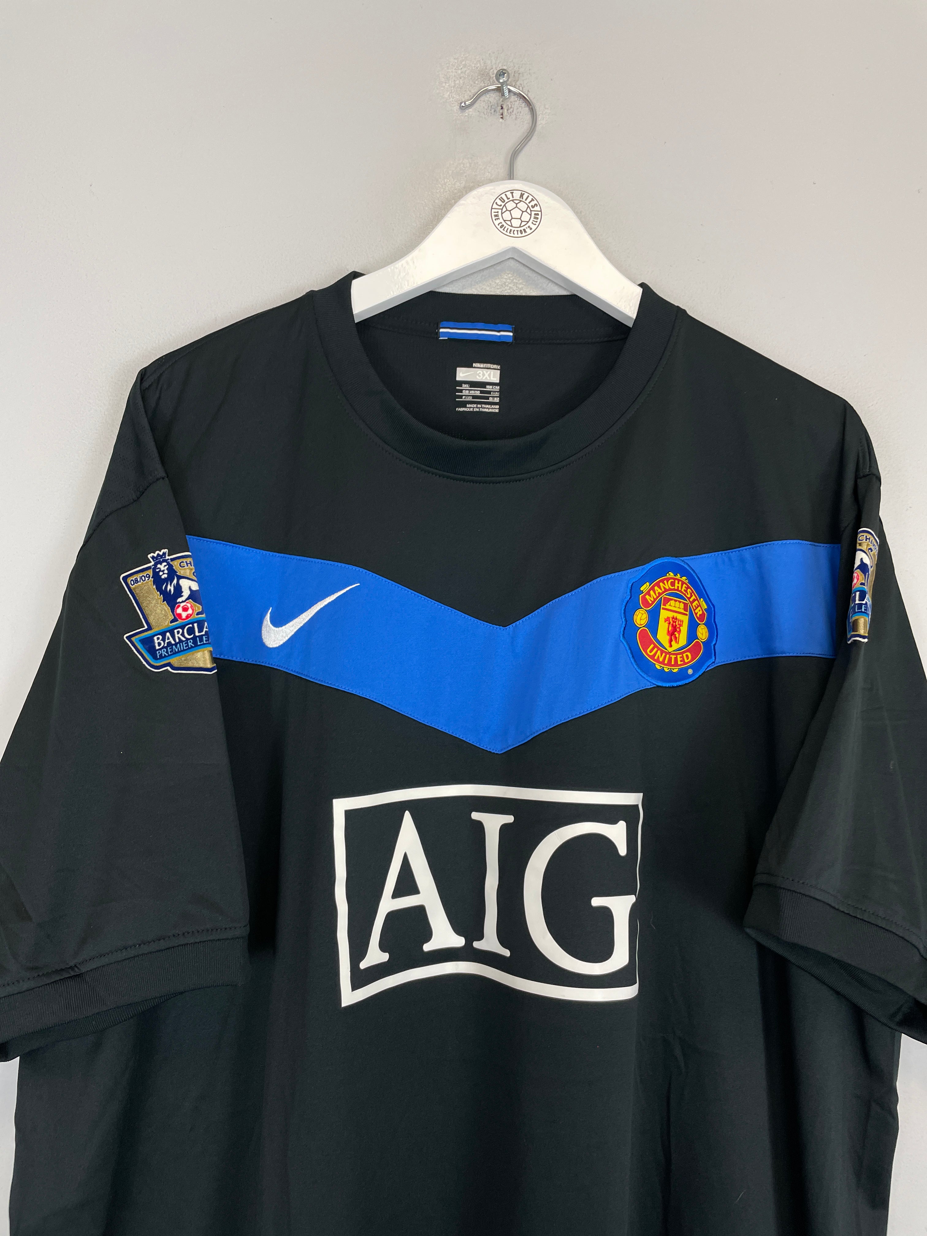 Shop 2009/10 MANCHESTER UNITED ANGUS #28 AWAY SHIRT (XXXL) NIKE, classic football shirts, vintage football shirts & retro soccer jerseys at Cult Kits