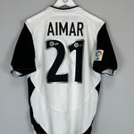 Shop 2004/05 VALENCIA AIMAR #21 HOME SHIRT (S) NIKE, classic football shirts, vintage football shirts & retro soccer jerseys at Cult Kits