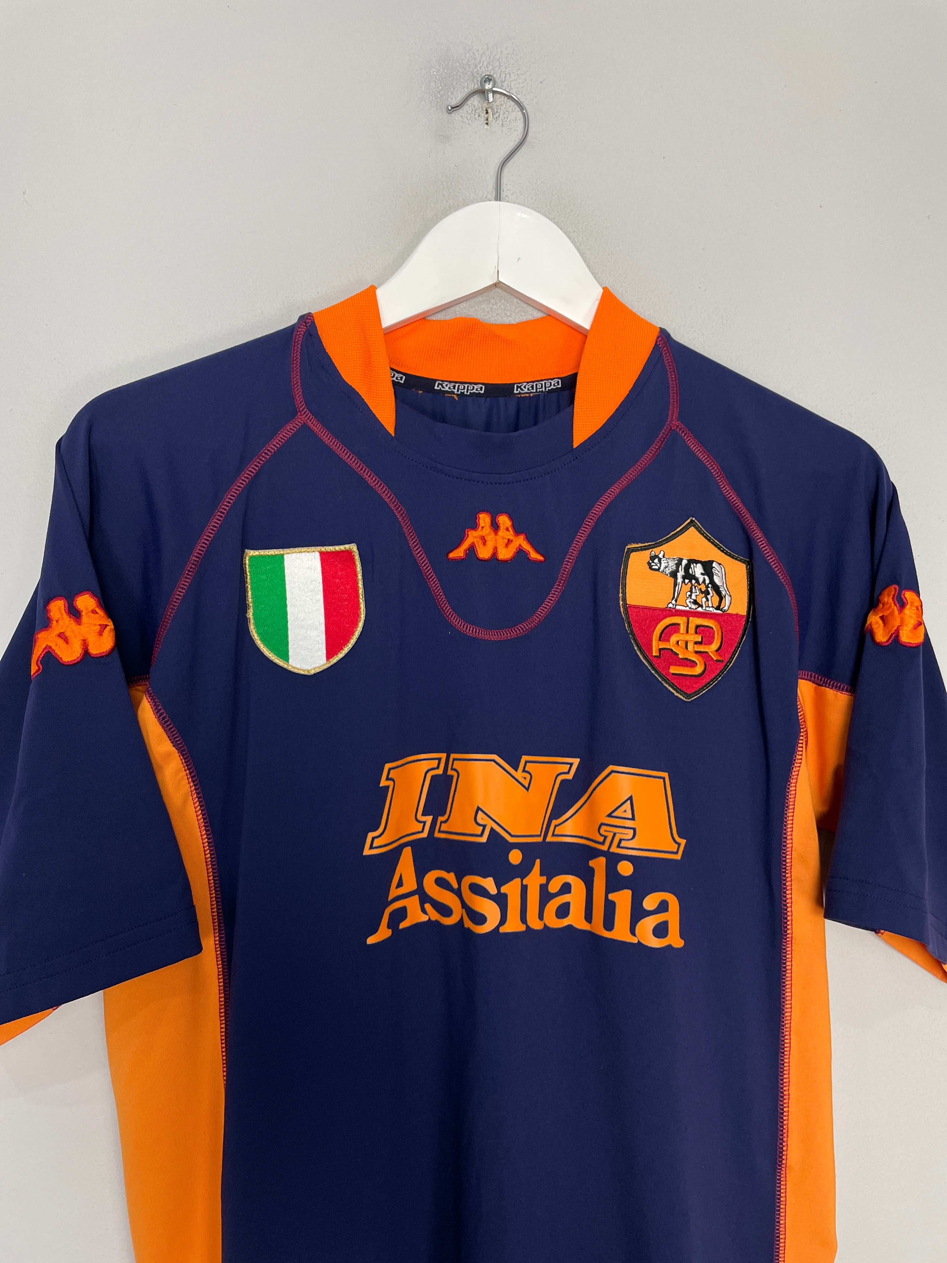 Shop 2001/02 ROMA BATISTUTA #20 THIRD SHIRT (XL) KAPPA, classic football shirts, vintage football shirts & retro soccer jerseys at Cult Kits