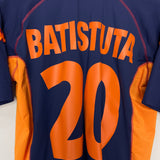 Shop 2001/02 ROMA BATISTUTA #20 THIRD SHIRT (XL) KAPPA, classic football shirts, vintage football shirts & retro soccer jerseys at Cult Kits
