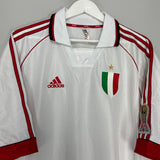 Shop 1999/00 AC MILAN *BNWT* PLAYER ISSUE CENTENARY L/S AWAY SHIRT (XL) ADIDAS, classic football shirts, vintage football shirts & retro soccer jerseys at Cult Kits
