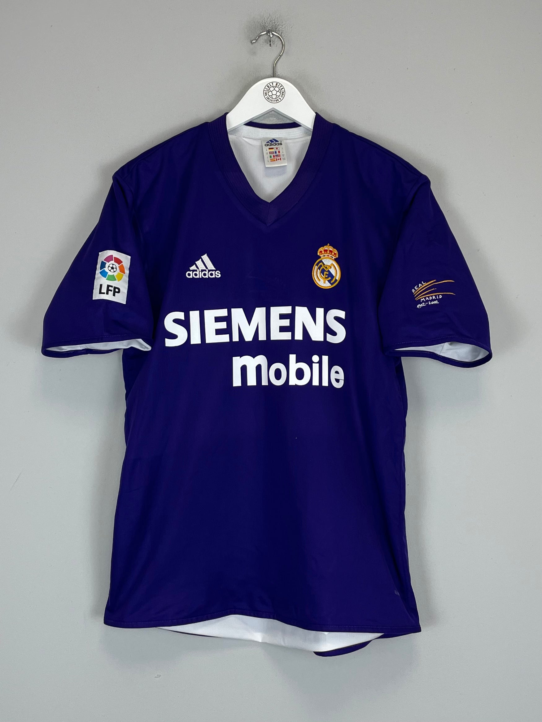 Shop 2001/02 REAL MADRID RONALDO #11 *CENTENARY* THIRD SHIRT (M) ADIDAS, classic football shirts, vintage football shirts & retro soccer jerseys at Cult Kits