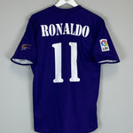 Shop 2001/02 REAL MADRID RONALDO #11 *CENTENARY* THIRD SHIRT (M) ADIDAS, classic football shirts, vintage football shirts & retro soccer jerseys at Cult Kits