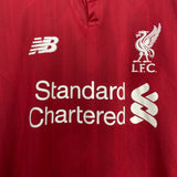 Shop 2018/19 LIVERPOOL M.SALAH #11 HOME SHIRT (L) NEW BALANCE, classic football shirts, vintage football shirts & retro soccer jerseys at Cult Kits