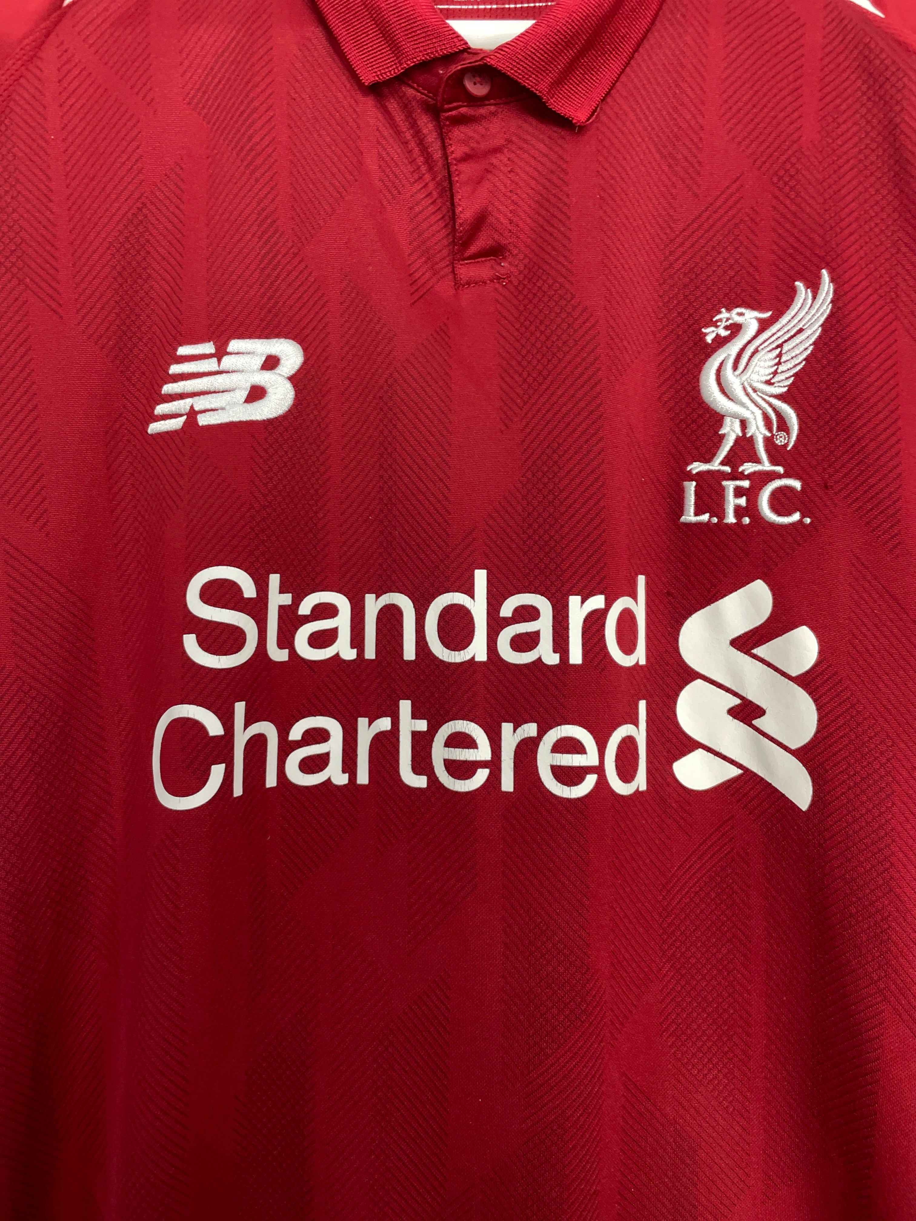 Shop 2018/19 LIVERPOOL M.SALAH #11 HOME SHIRT (L) NEW BALANCE, classic football shirts, vintage football shirts & retro soccer jerseys at Cult Kits