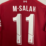 Shop 2018/19 LIVERPOOL M.SALAH #11 HOME SHIRT (L) NEW BALANCE, classic football shirts, vintage football shirts & retro soccer jerseys at Cult Kits