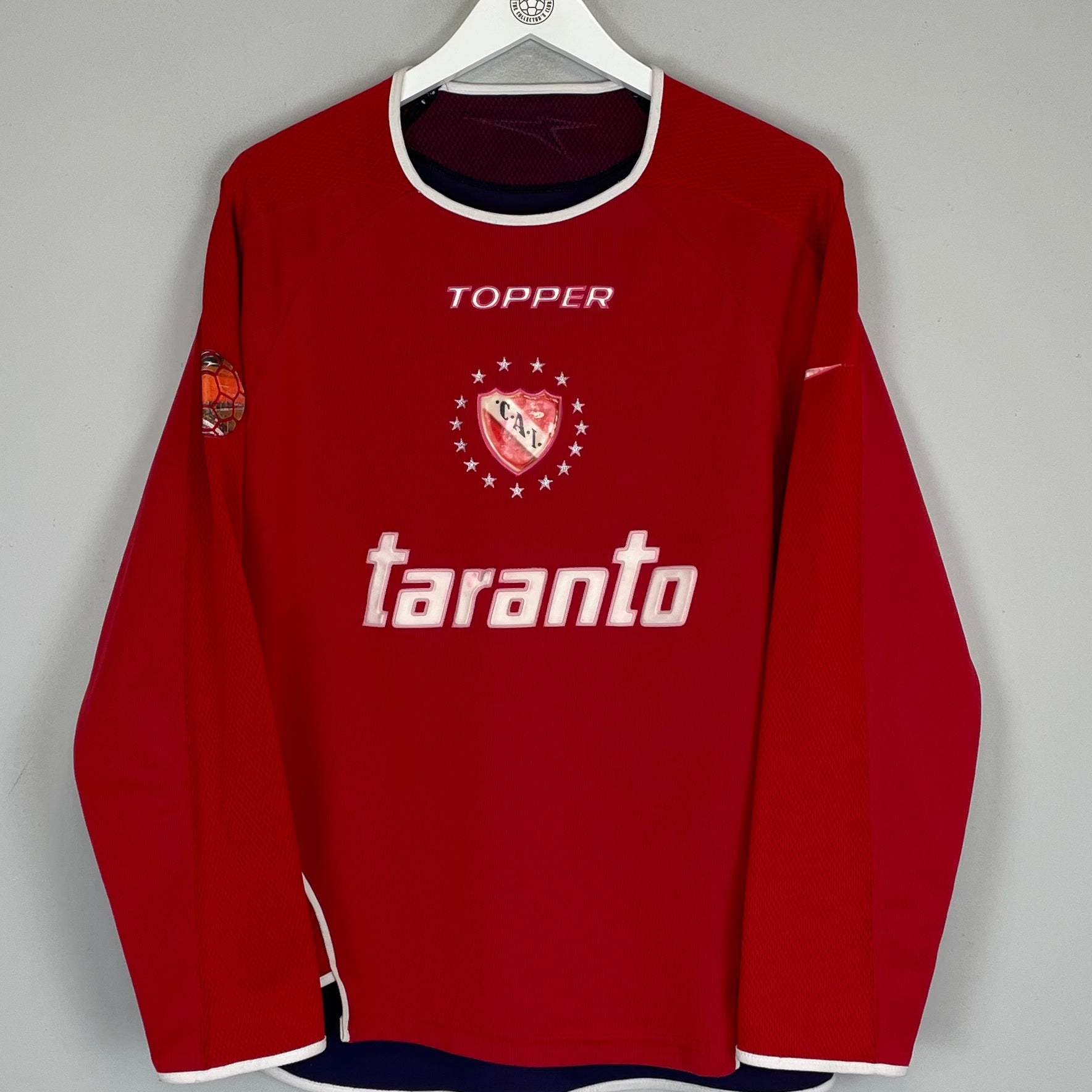 Shop 2003/04 INDEPENDIENTE L/S HOME SHIRT (M) TOPPER, classic football shirts, vintage football shirts & retro soccer jerseys at Cult Kits