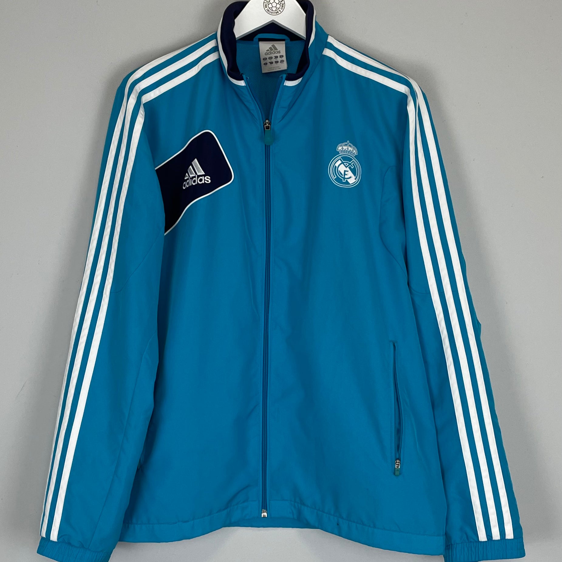 Shop 2012/13 REAL MADRID TRACK JACKET (M) ADIDAS, classic football shirts, vintage football shirts & retro soccer jerseys at Cult Kits