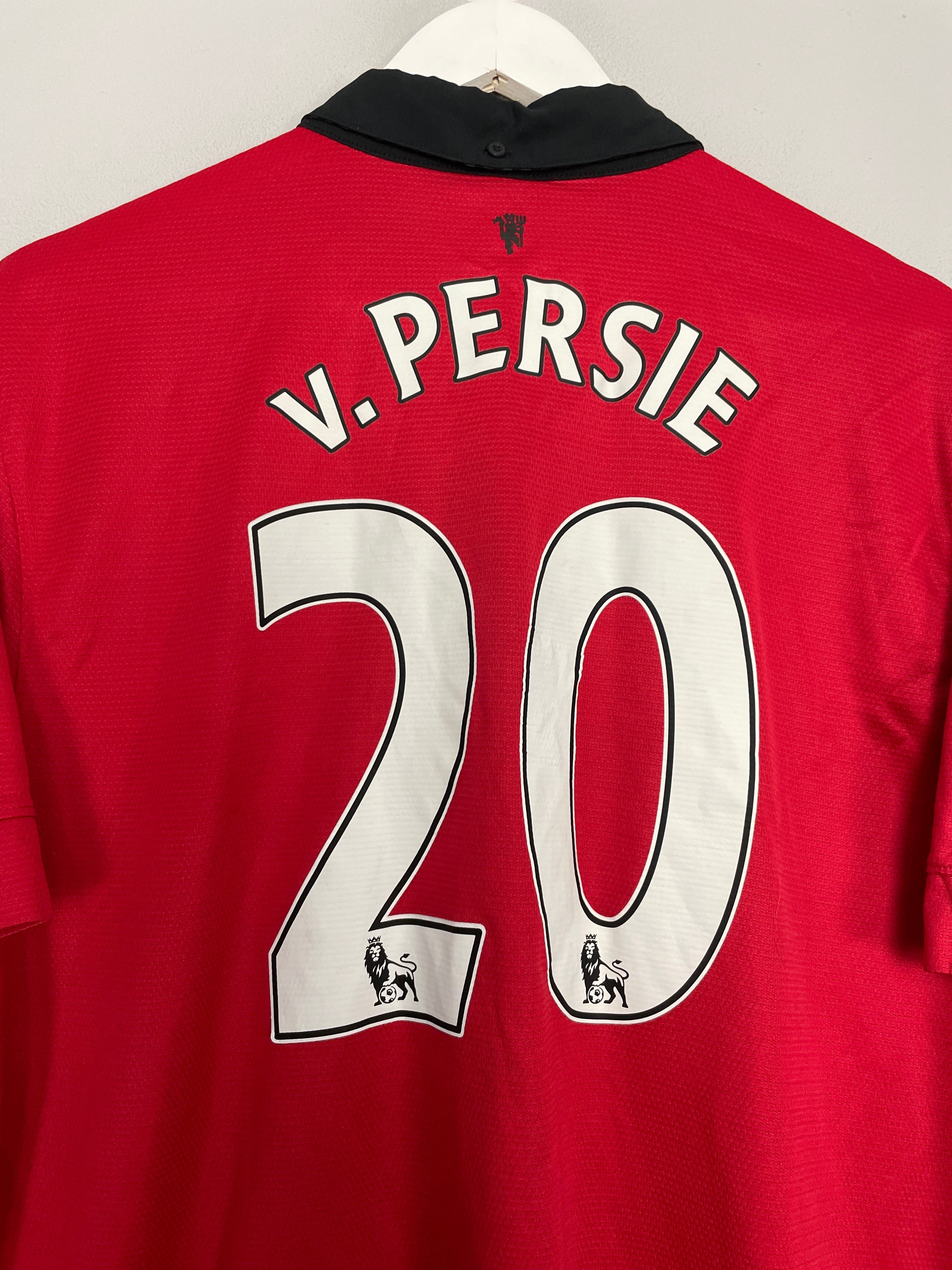 Shop 2013/14 MANCHESTER UNITED V.PERSIE #20 HOME SHIRT (XL) NIKE, classic football shirts, vintage football shirts & retro soccer jerseys at Cult Kits