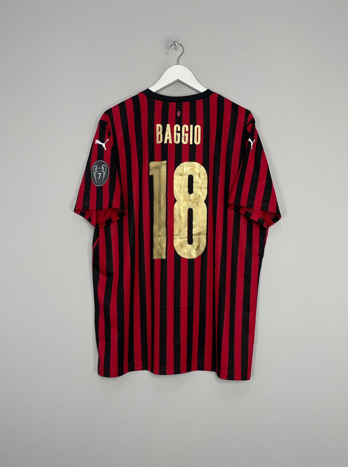 Image of the AC Milan Baggio shirt from the 2019/20 season