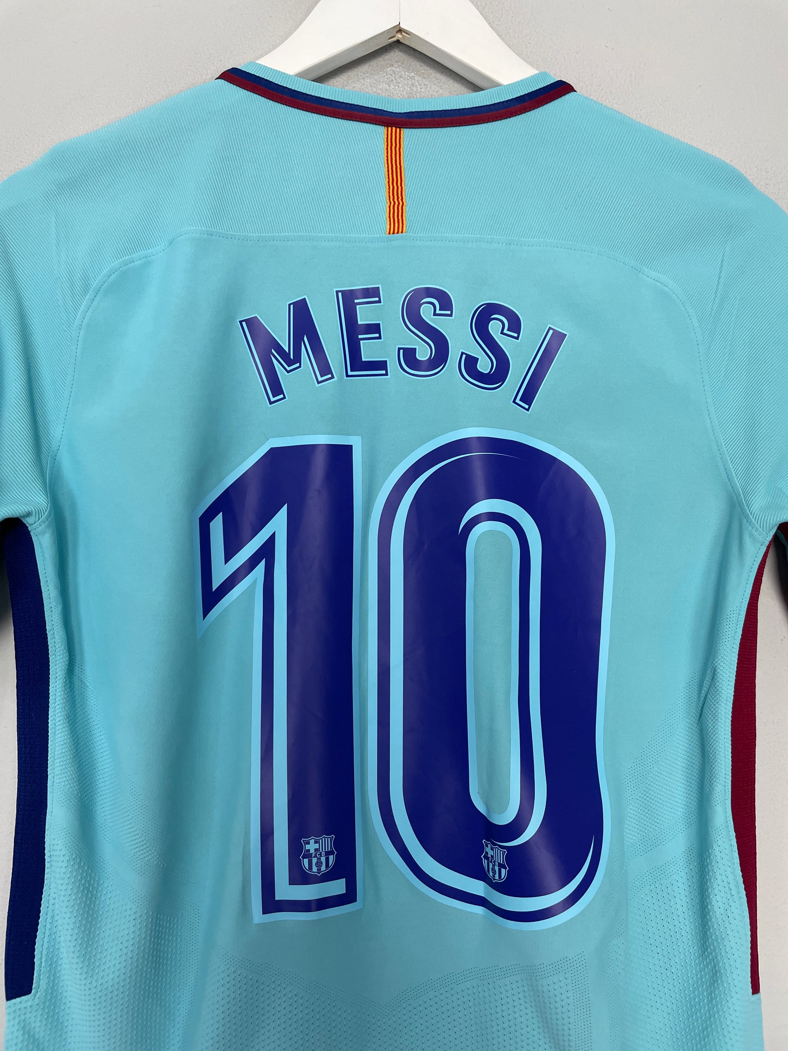 Shop 2017/18 BARCELONA MESSI #10 AUTHENTIC AWAY SHIRT (S) NIKE, classic football shirts, vintage football shirts & retro soccer jerseys at Cult Kits