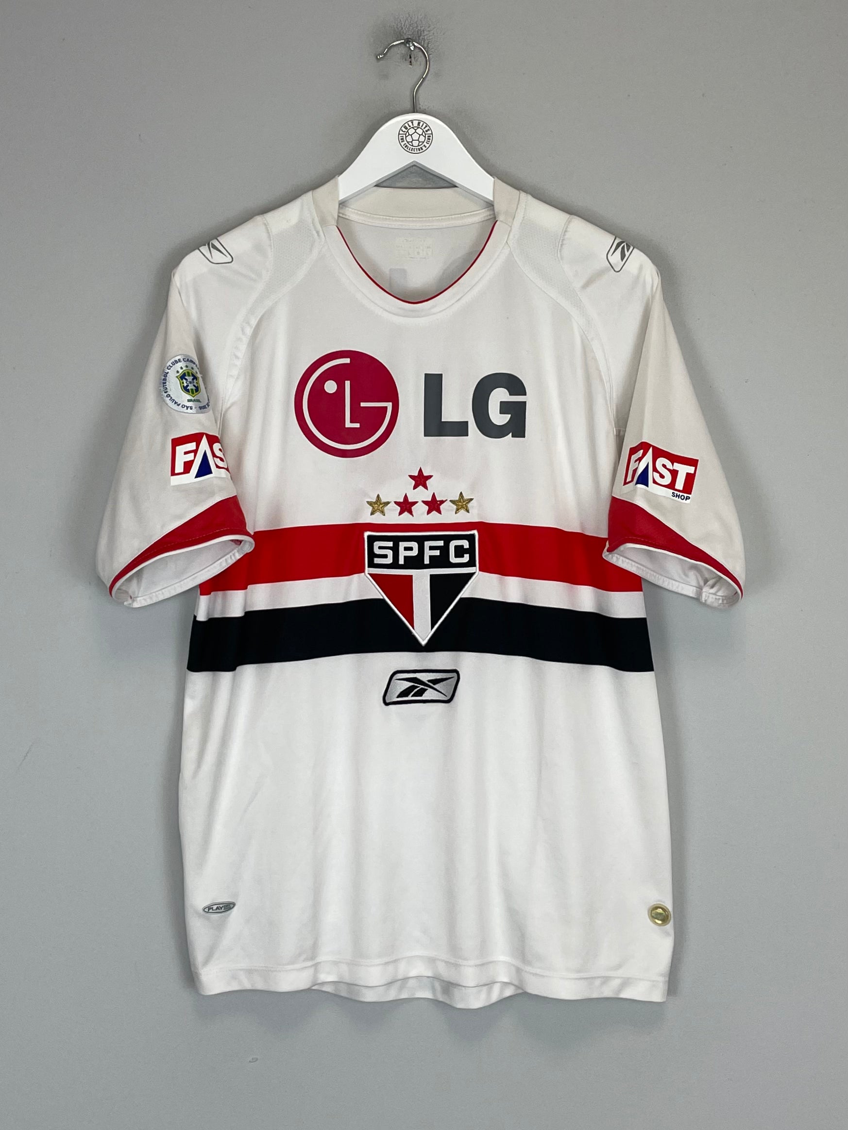 Shop 2007/08 SANTOS LEANDRO #9 HOME SHIRT (L) REEBOK, classic football shirts, vintage football shirts & retro soccer jerseys at Cult Kits