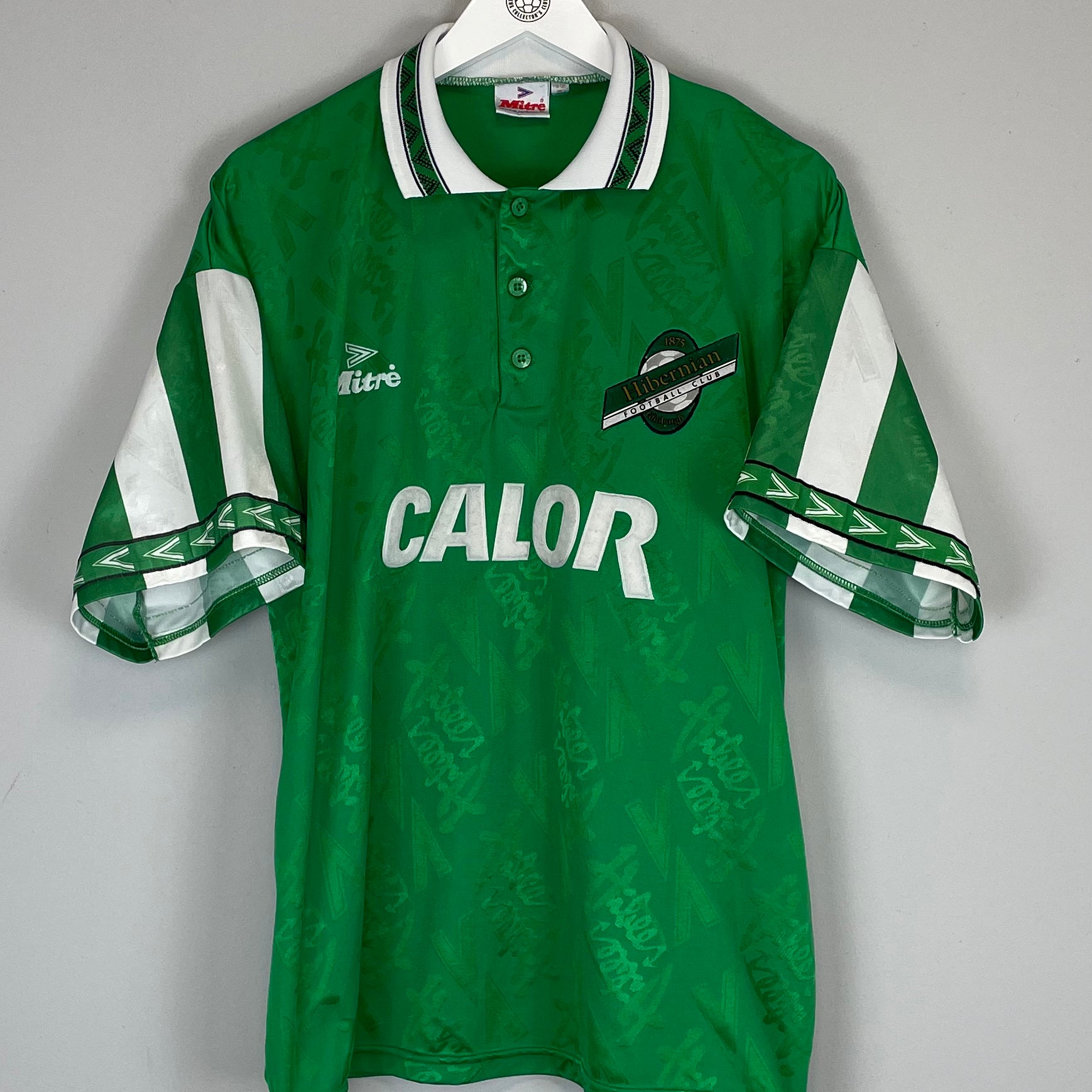 Shop 1994/96 HIBERNIAN HOME SHIRT (XL) MITRE, classic football shirts, vintage football shirts & retro soccer jerseys at Cult Kits