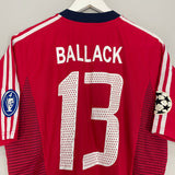 2002/03 BAYERN MUNICH BALLACK #13 C/L HOME SHIRT (M) ADIDAS