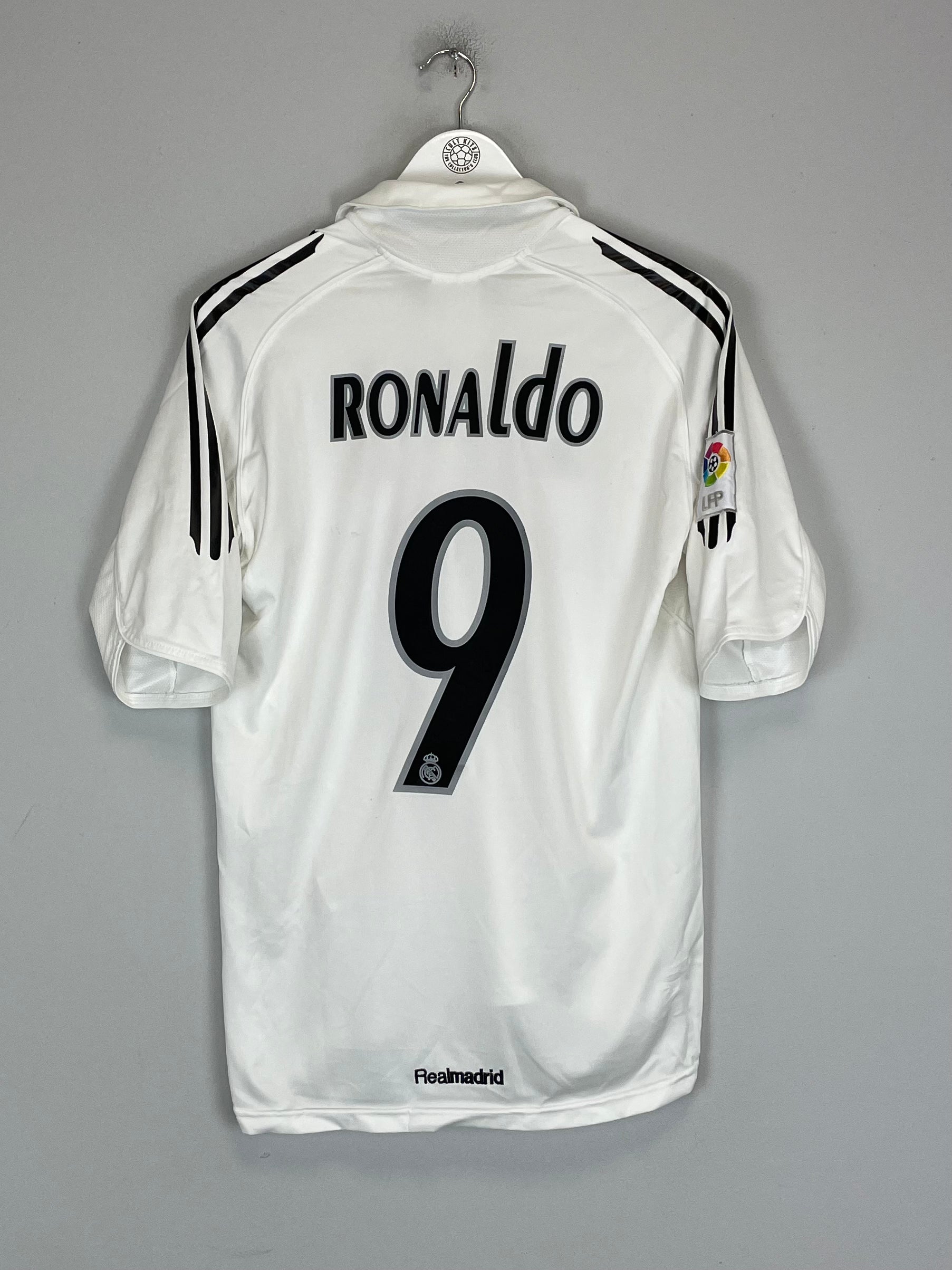 Shop 2005/06 REAL MADRID RONALDO #9 HOME SHIRT (M) ADIDAS, classic football shirts, vintage football shirts & retro soccer jerseys at Cult Kits